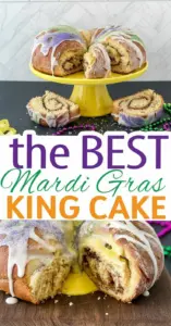 recipe image of flour yeast milk eggs butter sugar cinnamon brown sugar cream cheese powdered sugar vanilla lemon orange zest heavy cream nutmeg pecans sanding sugar purple green gold arranged on a white marble kitchen counter with healthy clear glass bowls and rustic brown wooden kitchen sets under soft diffuse daylight