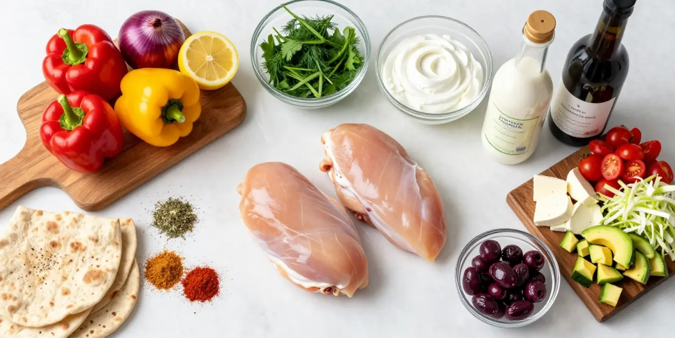 Quick Sheet Pan Chicken Pitas with Herby Ranch: Easy Dinner!