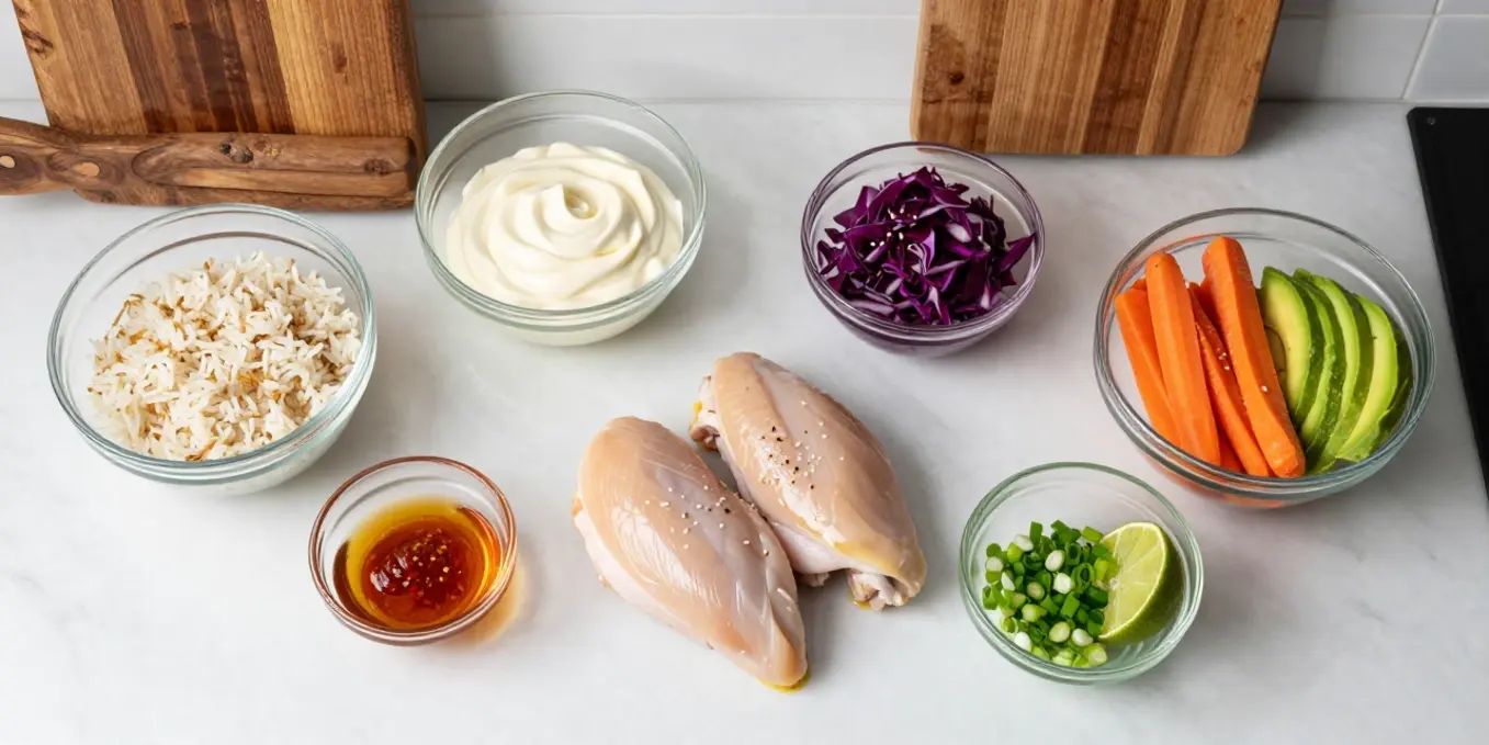 Bang Bang Chicken Bowl Recipe Easy Crispy & Healthy Meal Prep