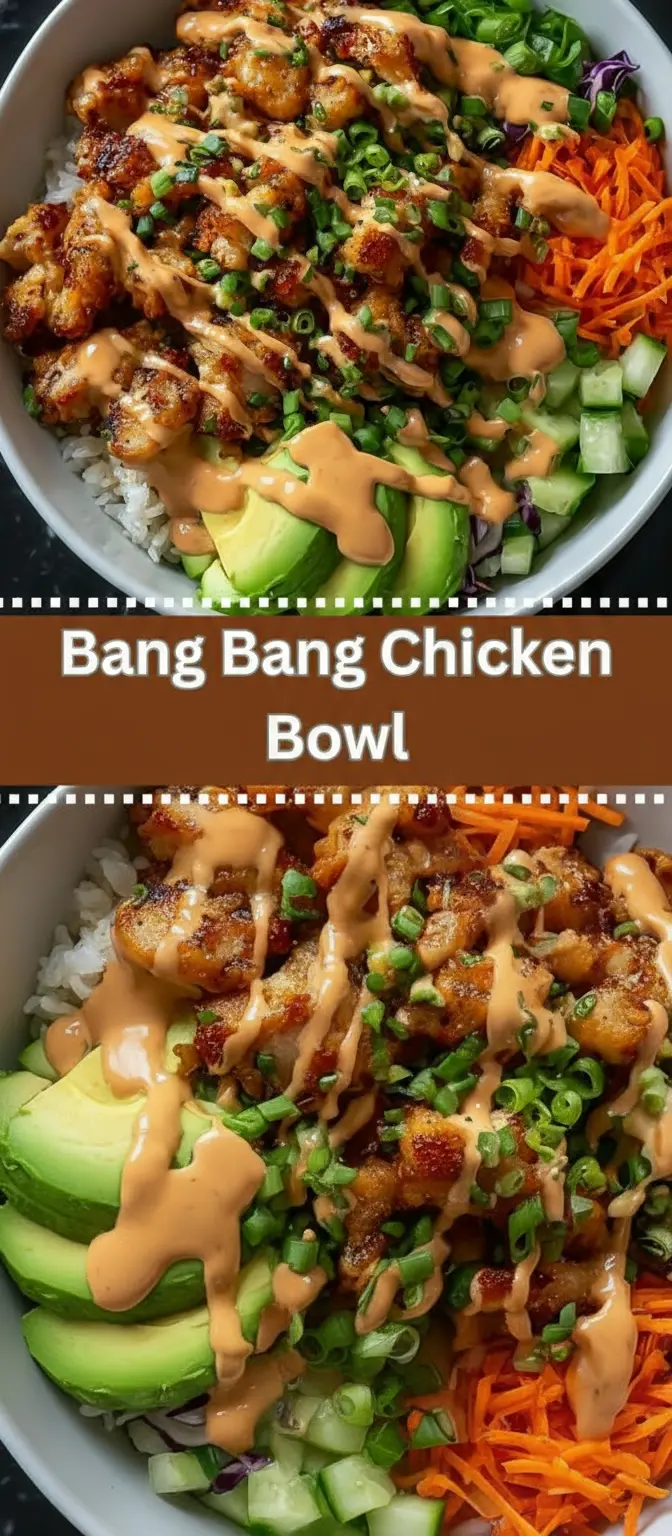 recipe image of a realistic top down mise en place shot showing chicken breasts thighs jasmine white brown rice mayonnaise sweet chili sauce honey sriracha hot sauce carrots red cabbage cucumber avocado green onions sesame seeds lime juice arranged on a white marble kitchen counter with healthy clear glass bowls and rustic brown wooden kitchen sets under soft diffuse daylight