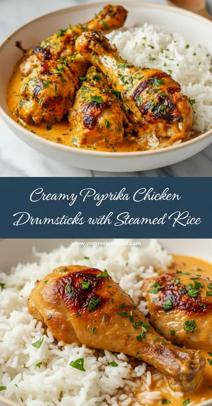 recipe image of chicken thighs or breasts rice paprika smoked sweet heavy cream or sour cream onion garlic butter chicken broth olive oil parsley tomato paste bell peppers spinach tofu chickpeas coconut cream arranged on a white marble kitchen counter with healthy clear glass bowls and rustic brown wooden kitchen sets under soft diffuse daylight