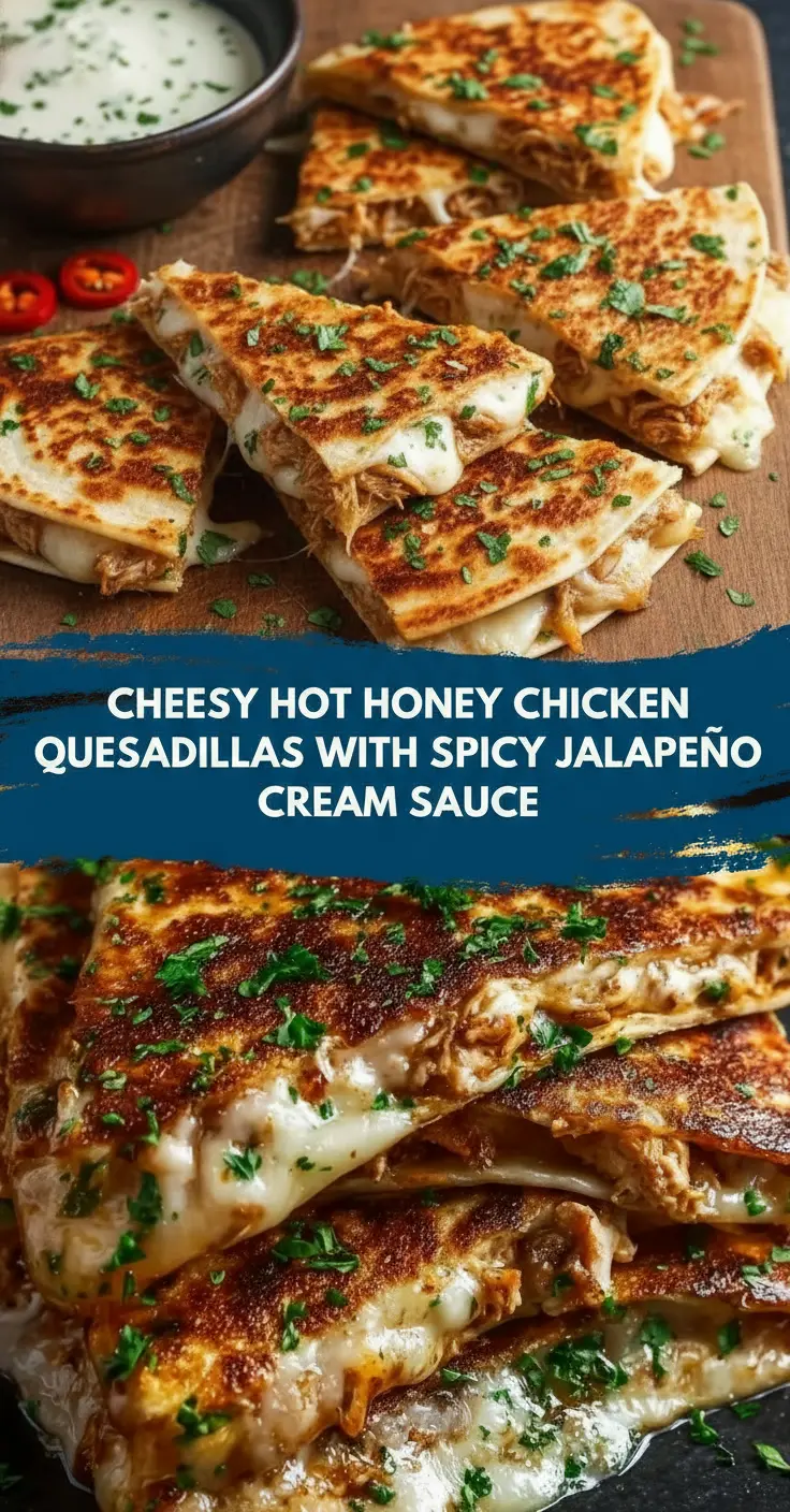 recipe image of a top down mise en place shot showing chicken breasts flour tortillas shredded cheddar pepper jack cheese hot honey fresh jalapeños onions garlic powder paprika hot sauce and cilantro arranged on a white marble kitchen counter with healthy clear glass bowls and rustic brown wooden kitchen sets under soft diffuse daylight