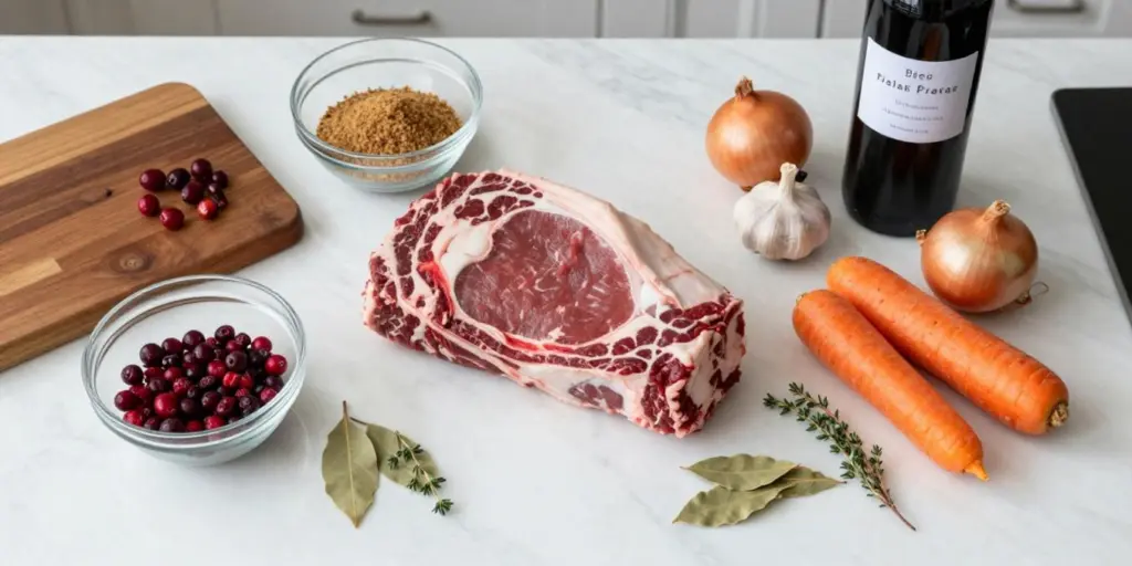 Slow-Braised Beef Roast with Cranberry: Juicy & Easy Dinner!