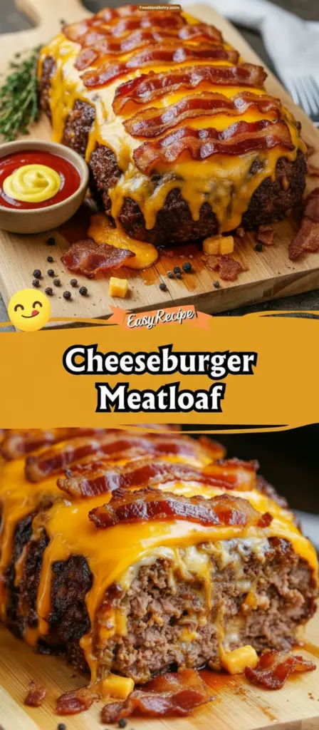 recipe image of ground beef cheddar cheese onions bread crumbs eggs ketchup Worcestershire sauce mustard bacon pickles garlic powder arranged on a white marble kitchen counter healthy clear glass bowls rustic brown wooden kitchen sets soft diffuse daylight