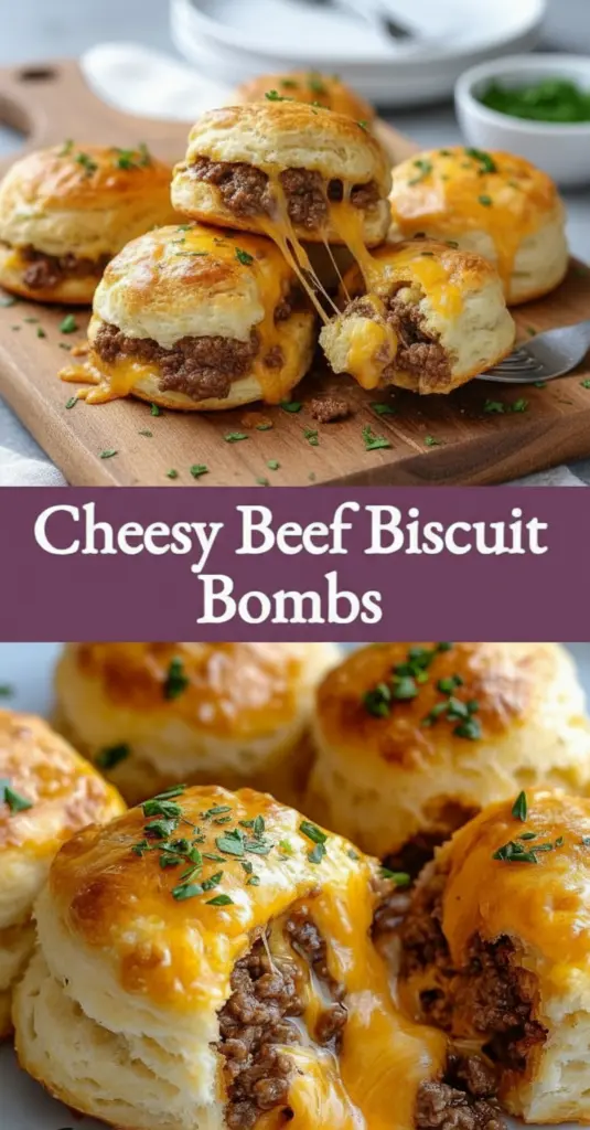 recipe image of close up top down mise en place shot of ground beef refrigerated biscuits cheddar cheese onion powder garlic powder worcestershire sauce salt pepper bacon crumbles pickles ketchup mustard sesame seeds arranged on a white marble kitchen counter healthy clear glass bowls rustic brown wooden kitchen sets soft diffuse daylight