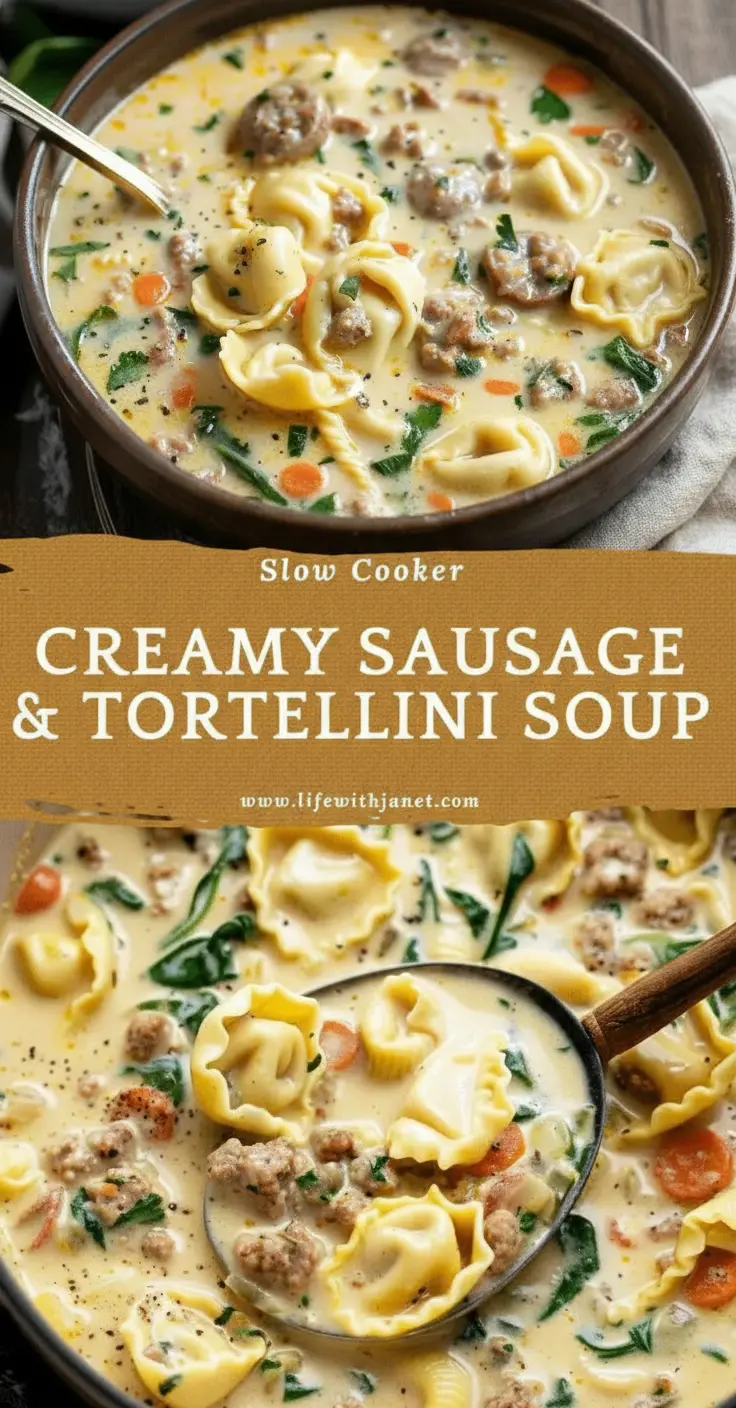 recipe image of a realistic top down mise en place shot showing Italian sausage cheese tortellini chicken broth heavy cream diced tomatoes onion garlic spinach kale tomato sauce tomato paste carrot celery Italian seasoning parmesan cheese half and half cream cheese salt pepper fresh basil fresh parsley fresh rosemary arranged on a white marble kitchen counter with healthy clear glass bowls and rustic brown wooden kitchen sets under soft diffuse daylight