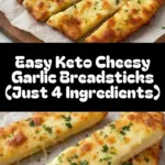 recipe image of a stunning top down mise en place shot featuring fresh mozzarella cheese almond flour cream cheese eggs parmesan cheese garlic powder italian seasoning baking powder and fresh parsley all beautifully arranged on a gleaming white marble kitchen counter with healthy clear glass bowls and rustic brown wooden kitchen sets under soft diffuse daylight