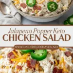 recipe image of realistic top down mise en place shot showing cooked chicken sliced jalapenos crispy bacon cheddar cheese cream cheese mayonnaise chopped green onions red onions chives hot sauce dijon mustard garlic powder arranged on a white marble kitchen counter with healthy clear glass bowls and rustic brown wooden kitchen sets under soft diffuse daylight