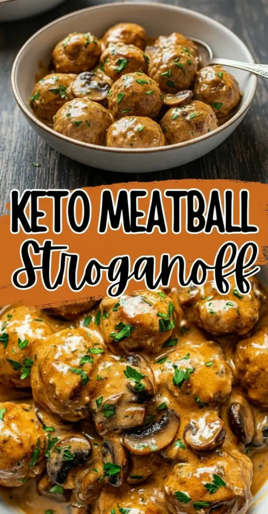 recipe image of a close up shot of a white marble kitchen counter with fresh ingredients for keto meatball stroganoff including ground beef sour cream mushrooms beef broth butter onions garlic eggs cream cheese almond flour parmesan cheese dijon mustard salt black pepper and olive oil arranged in clear glass bowls and rustic brown wooden kitchen utensils under soft diffuse daylight