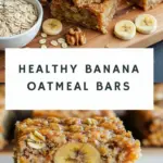 recipe image of a realistic top down mise en place shot of fresh ingredients banana oats honey peanut butter chia seeds flax seeds almonds walnuts dried fruit coconut flakes maple syrup vanilla extract cinnamon baking soda salt applesauce Greek yogurt protein powder dates cashews sunflower seeds arranged on a white marble kitchen counter with healthy clear glass bowls and rustic brown wooden kitchen sets under soft diffuse daylight