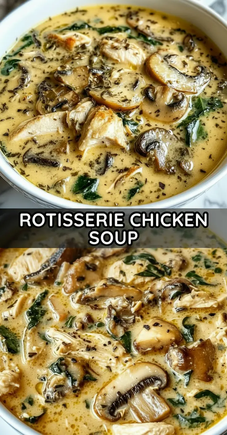 recipe image of chicken breast mushrooms celery onion garlic carrot thyme rosemary bay leaf chicken broth heavy cream butter salt pepper flour nutritional yeast coconut milk arranged on a white marble kitchen counter with healthy clear glass bowls and rustic brown wooden kitchen sets under soft diffuse daylight