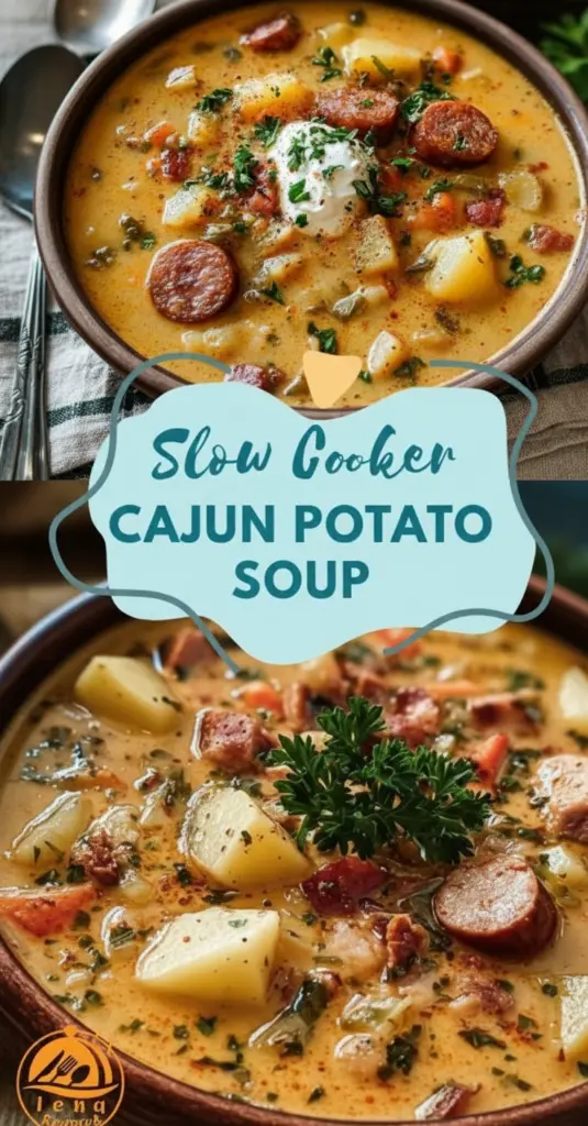 recipe image of a top down mise en place shot showing fresh ingredients potatoes chicken broth heavy cream cajun seasoning onion garlic bell peppers celery sausage bacon cheese thyme paprika cayenne pepper arranged on a white marble kitchen counter with healthy clear glass bowls and rustic brown wooden kitchen sets under soft diffuse daylight