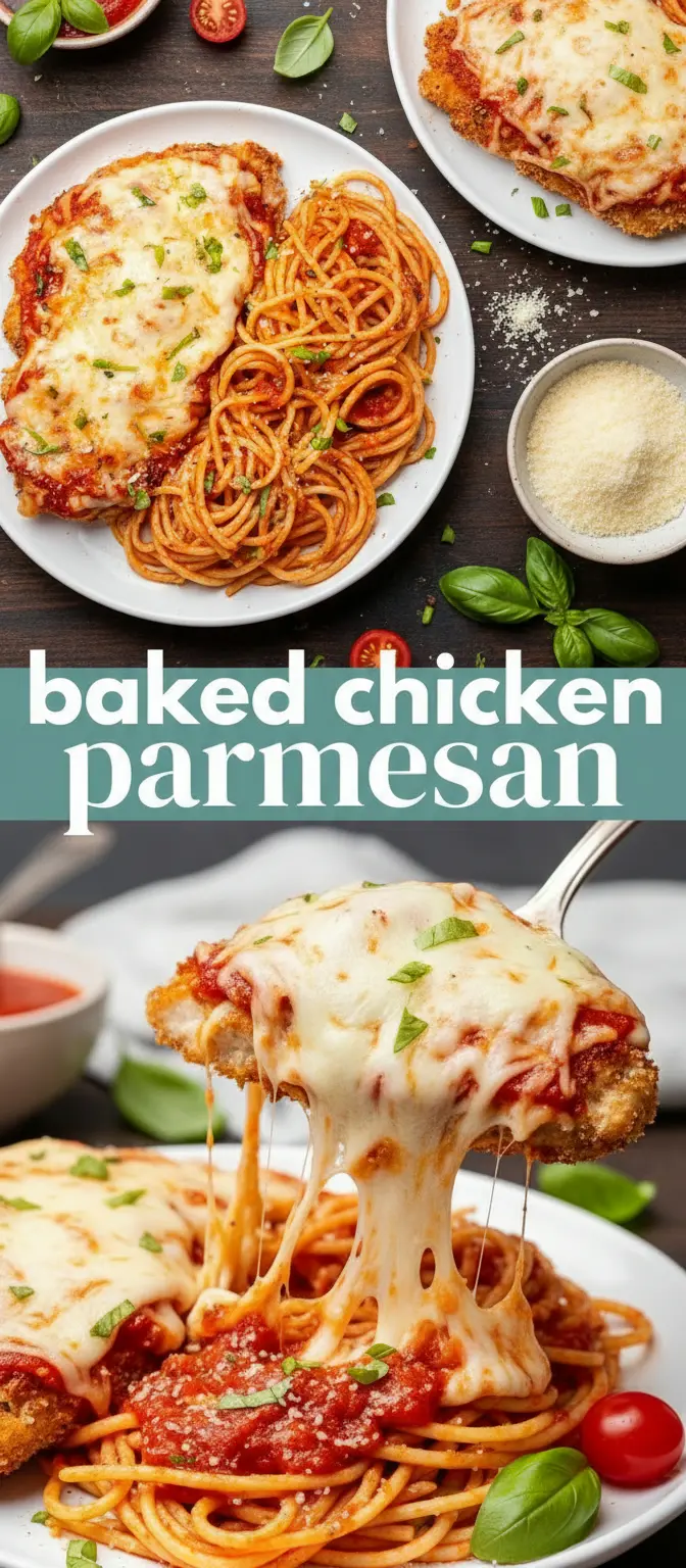 recipe image of chicken breast parmesan cheese marinara sauce breadcrumbs mozzarella cheese garlic Italian seasoning olive oil egg flour milk arranged on white marble kitchen counter healthy clear glass bowls rustic brown wooden kitchen sets soft diffuse daylight