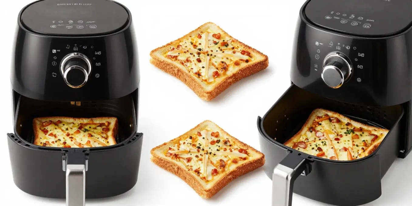 Crispy Air Fryer Cottage Cheese Pizza Toast: Quick and Easy!