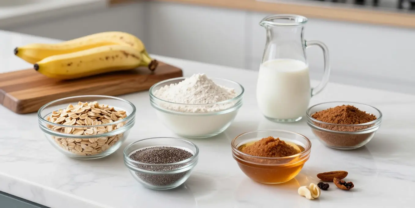 Healthy Banana Oatmeal Muffins (No Blender!) | Easy & Quick Breakfast