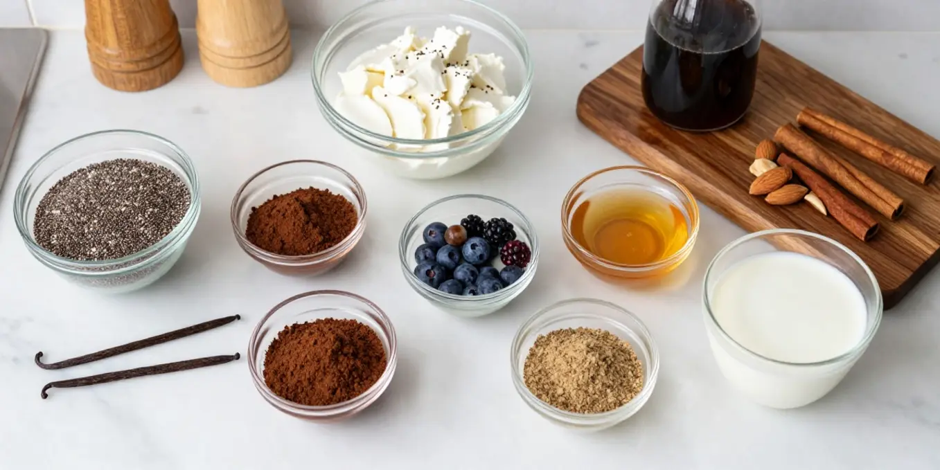 Tiramisu Chia Pudding: 20g Protein, High Fiber & Delicious!