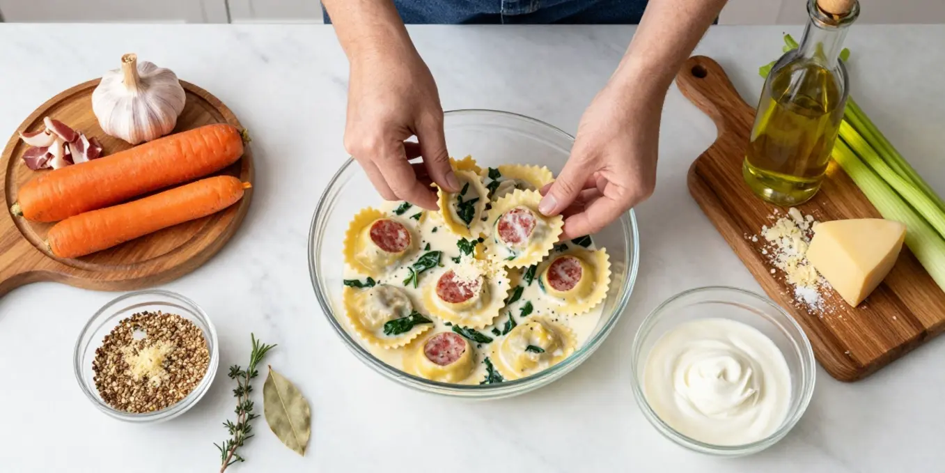 Cozy Italian Tuscan Ravioli Soup: Your New Family Favorite!