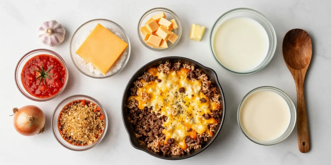 Cheesy Ground Beef and Rice Casserole: Quick Family Favorite!