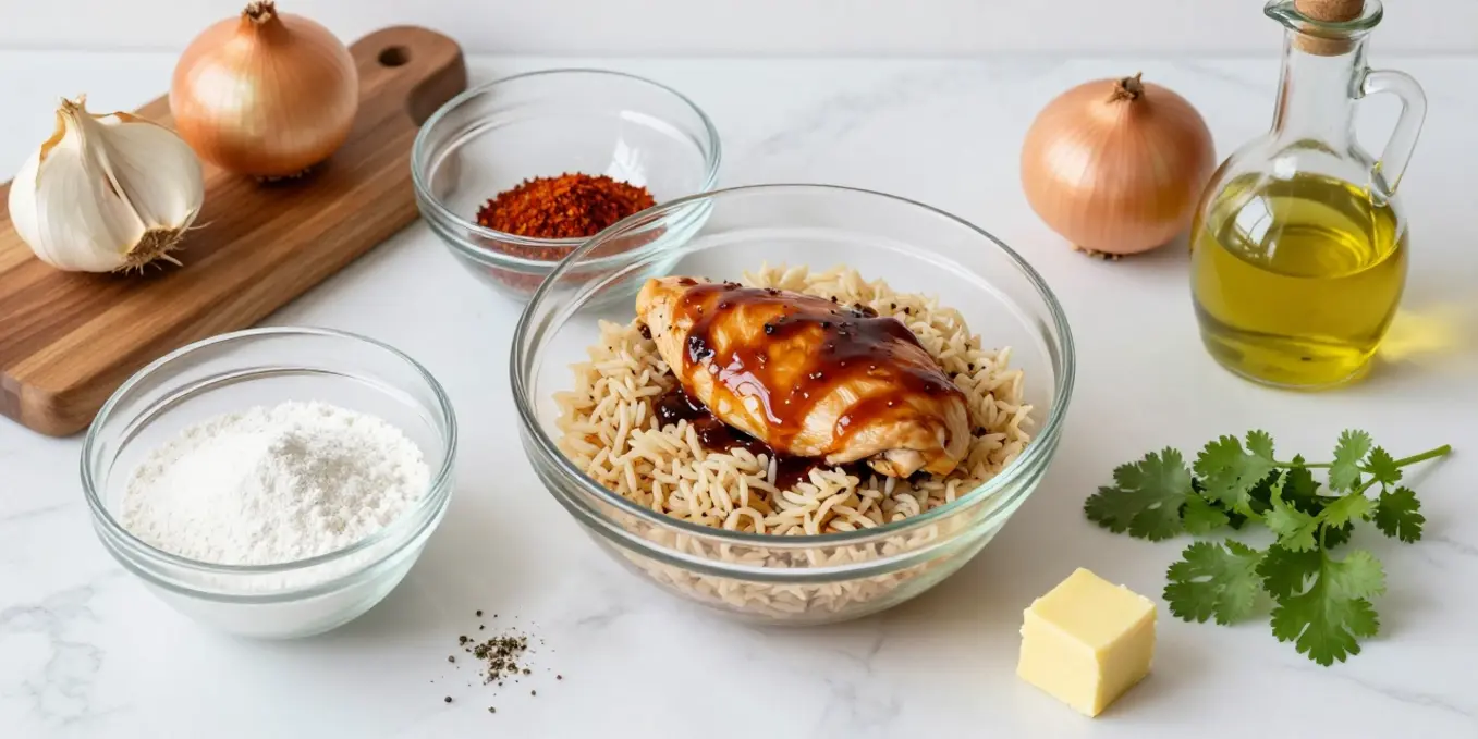 Quick One-Pan Honey BBQ Chicken & Rice: Easy Dinner!