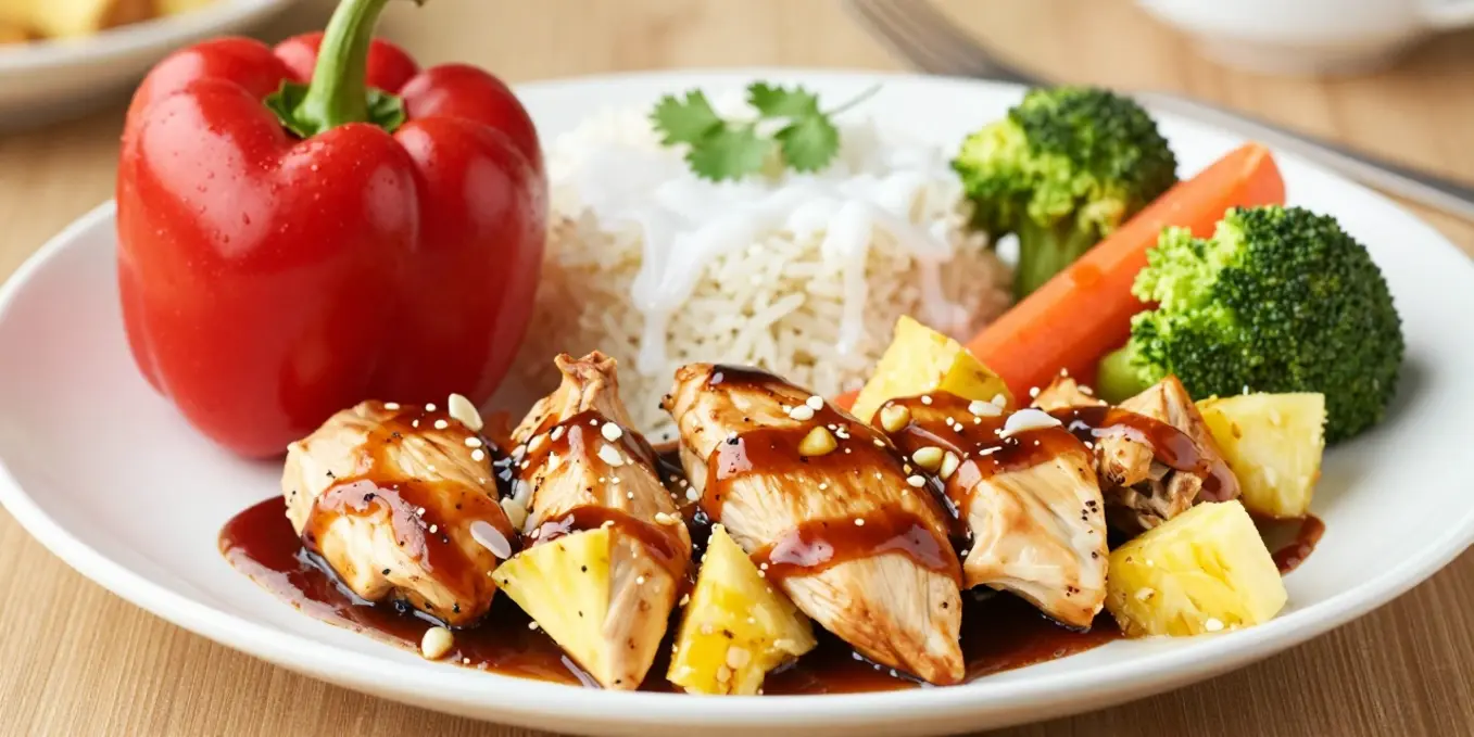 Teriyaki Pineapple Chicken Stuffed Peppers: Easy Dinner!
