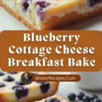recipe image of cottage cheese blueberries eggs flour baking powder cinnamon vanilla extract milk sugar butter oats nuts maple syrup yogurt banana honey on white marble counter in healthy clear glass bowls and rustic brown wooden kitchen sets under soft diffuse daylight top down mise en place realistic photo