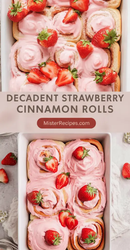 recipe image of a realistic top down mise en place shot showing strawberries cinnamon butter flour sugar eggs milk vanilla extract cream cheese powdered sugar yeast salt butter for rolling strawberry jam lemon juice cinnamon sugar mix heavy cream sour cream arranged on a white marble kitchen counter with healthy clear glass bowls and rustic brown wooden kitchen sets under soft diffuse daylight
