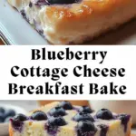 recipe image of a realistic top down mise en place shot showing the fresh ingredients blueberries cottage cheese eggs flour sugar vanilla extract cinnamon baking powder butter milk oats nuts honey maple syrup arranged on a white marble kitchen counter with healthy clear glass bowls and rustic brown wooden kitchen sets under soft diffuse daylight