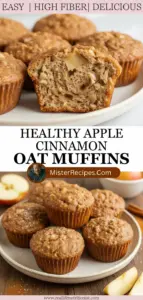 recipe image of apples cinnamon oats flour eggs butter milk honey maple syrup brown sugar baking powder salt vanilla extract nuts dried fruit coconut oil yogurt chia seeds flax seeds almond flour oat flour coconut flour stevia monk fruit arranged on a white marble kitchen counter with healthy clear glass bowls and rustic brown wooden kitchen sets under soft diffuse daylight