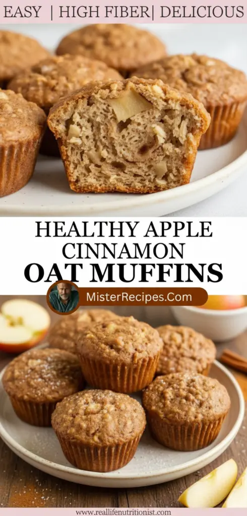 recipe image of apples cinnamon oats flour eggs butter milk honey maple syrup brown sugar baking powder salt vanilla extract nuts dried fruit coconut oil yogurt chia seeds flax seeds almond flour oat flour coconut flour stevia monk fruit arranged on a white marble kitchen counter with healthy clear glass bowls and rustic brown wooden kitchen sets under soft diffuse daylight