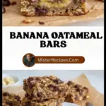 recipe image of bananas oats butter brown sugar eggs vanilla extract cinnamon baking soda salt chocolate chips nuts dried fruit maple syrup arranged on a white marble kitchen counter with healthy clear glass bowls and rustic brown wooden kitchen sets under soft diffuse daylight