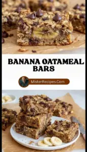 recipe image of bananas oats butter brown sugar eggs vanilla extract cinnamon baking soda salt chocolate chips nuts dried fruit maple syrup arranged on a white marble kitchen counter with healthy clear glass bowls and rustic brown wooden kitchen sets under soft diffuse daylight
