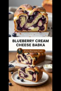 recipe image of a top down mise en place shot showing flour butter sugar eggs milk yeast blueberries cream cheese cinnamon salt vanilla extract blueberry juice powdered sugar sour cream heavy cream lemon zest orange zest arranged on a white marble kitchen counter with healthy clear glass bowls and rustic brown wooden kitchen sets under soft diffuse daylight