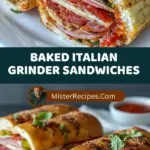 recipe image of italian bread provolone cheese salami capicola sopressata ham lettuce tomato onion peppers oil vinegar garlic oregano basil black pepper arranged on a white marble kitchen counter healthy clear glass bowls rustic brown wooden kitchen sets soft diffuse daylight top down mise en place shot