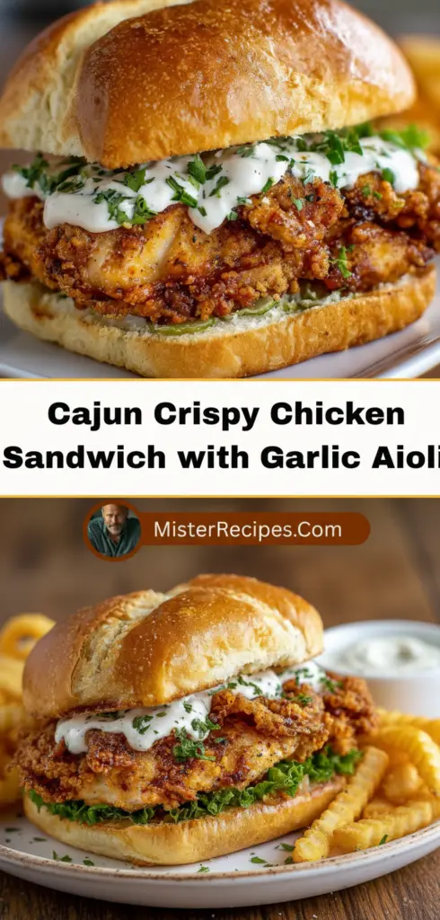 recipe image of a close up shot of chicken breast cajun seasoning all purpose flour cornstarch eggs milk butter mayonnaise garlic lemon juice salt black pepper lettuce tomato brioche bun hot sauce on a white marble kitchen counter with healthy clear glass bowls and rustic brown wooden kitchen sets under soft diffuse daylight