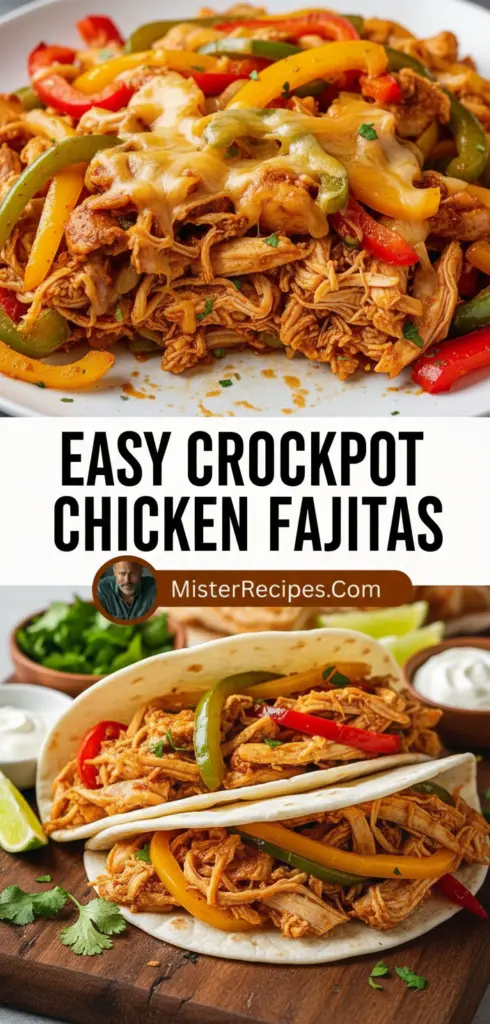 recipe image of chicken breast bell peppers onions garlic cumin chili powder paprika lime juice tortillas cheese salsa sour cream jalapeños cilantro arranged on a white marble kitchen counter with healthy clear glass bowls and rustic brown wooden kitchen sets under soft diffuse daylight