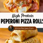 recipe image of pepperoni pizza dough mozzarella cheese ricotta cheese chicken breast ground turkey egg whites Greek yogurt almond flour whole wheat flour spinach mushrooms bell peppers onions garlic Italian seasoning parmesan cheese cream cheese cottage cheese protein powder nutritional yeast