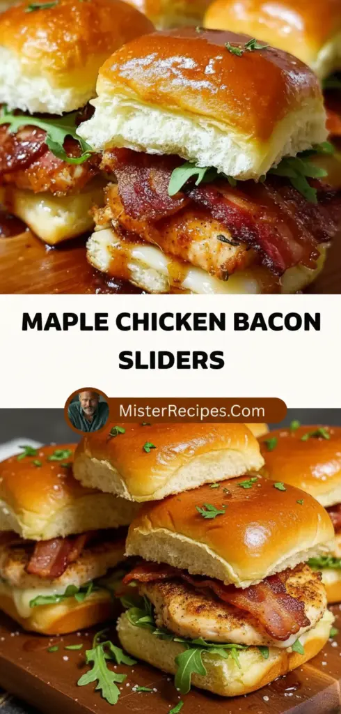 recipe image of chicken breast bacon maple syrup brioche buns mayonnaise lettuce tomato onion garlic paprika salt pepper butter olive oil cheese hot sauce honey mustard ketchup arranged on a white marble kitchen counter with healthy clear glass bowls and rustic brown wooden kitchen sets under soft diffuse daylight